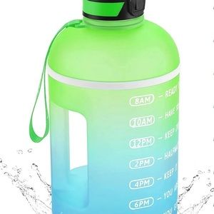 Motivational 1 Gallon Water Bottle with Straw
